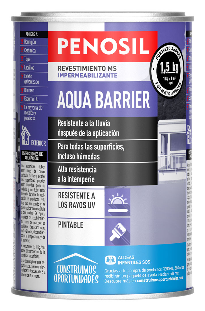 PENOSIL Aqua Barrier revestimiento MS para reparación y renovación de cubiertas