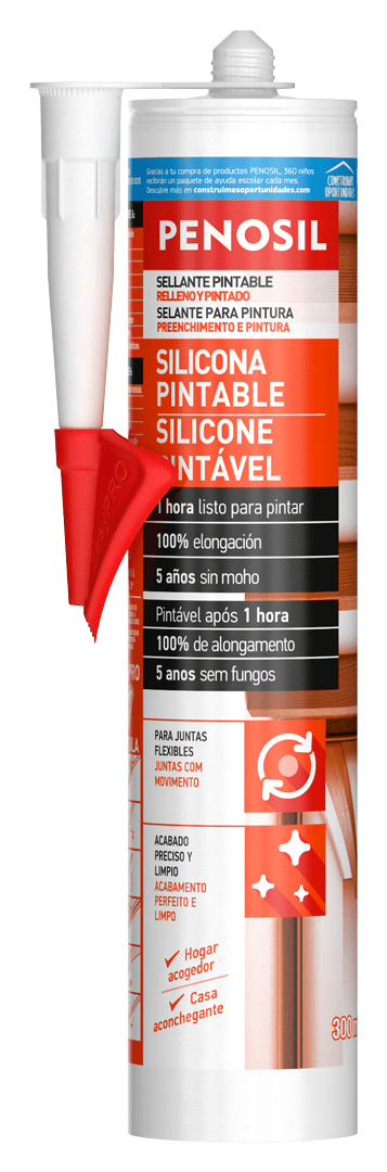 PENOSIL Silicona Pintable sellante pintable para rellenar juntas flexibles antes de pintar