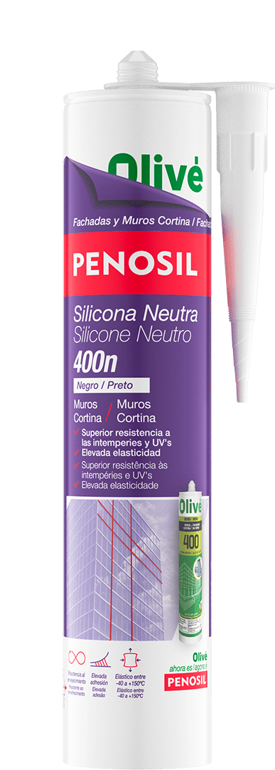 PENOSIL Silicona Neutra 400n para Fachadas y Muros Cortina