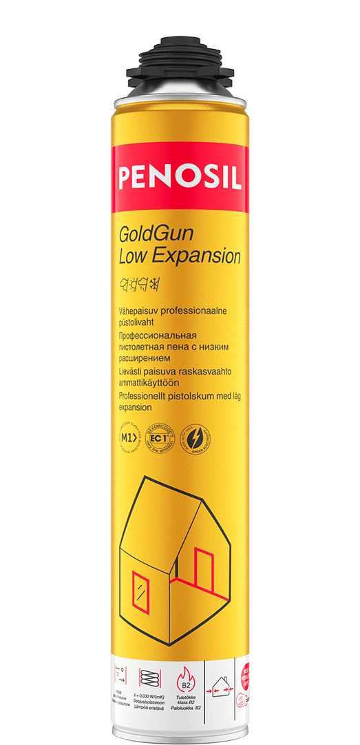 GoldGun Low Expansion All Season vähepaisuv polüuretaanvaht profikasutajale