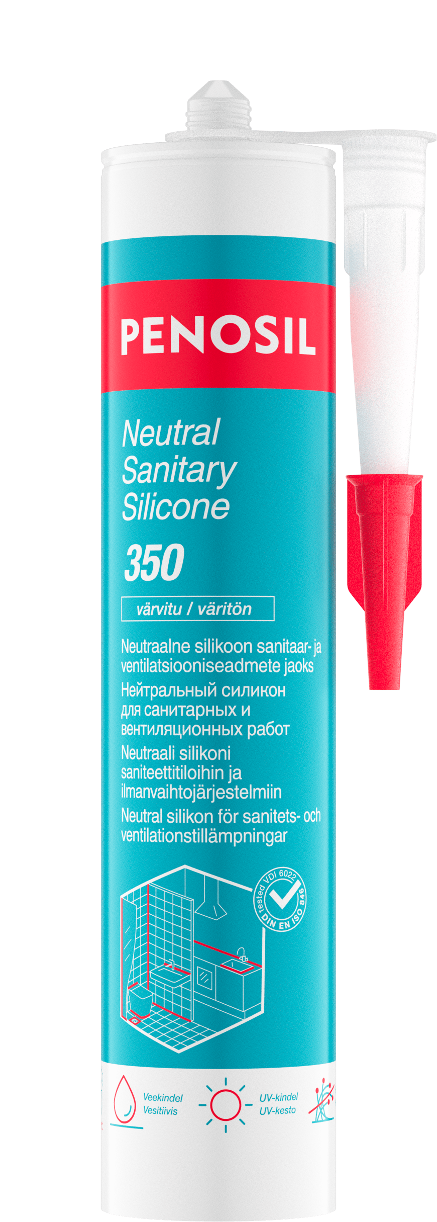 PENOSIL Neutral Sanitary Silicone 350 / 350c mitmeotstarbeline neutraalne silikoon