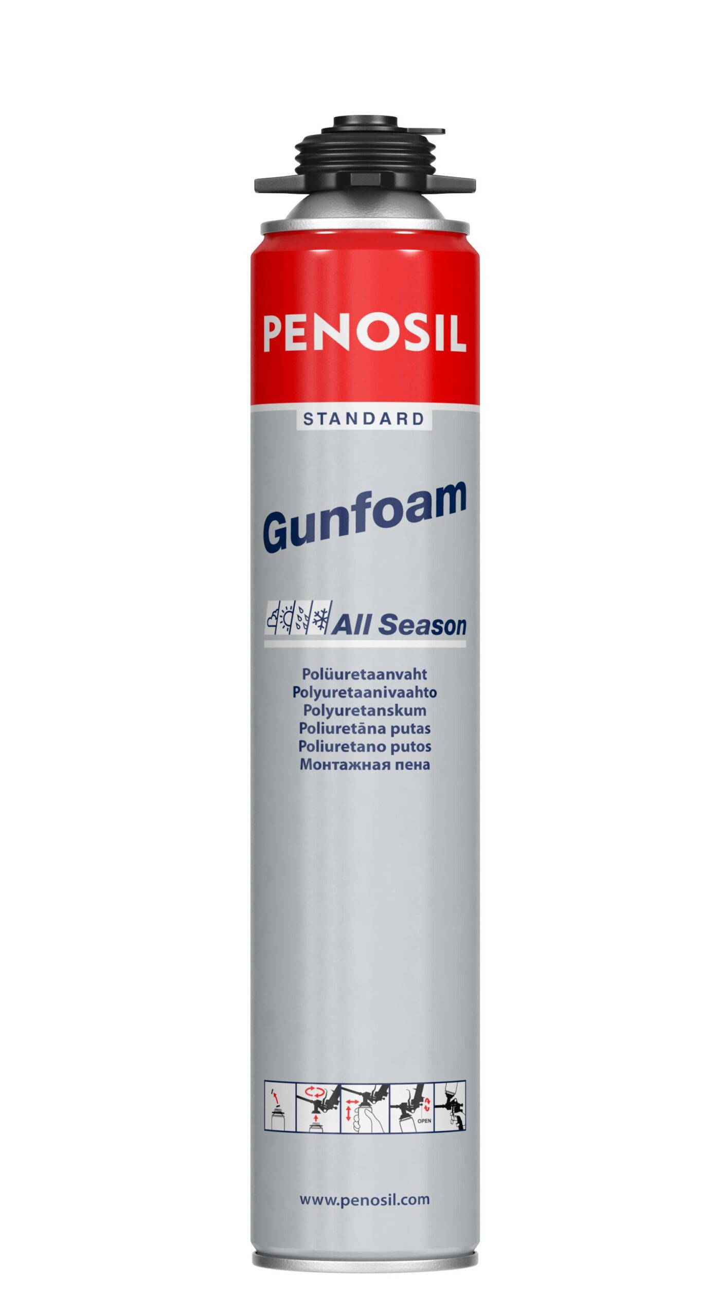 Penosil Standard Gunfoam All Season visus metus naudojamos statybinės putos