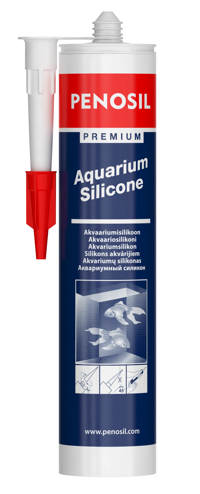 PENOSIL Premium Aquarium Silicone - skābs silikona hermētiķis