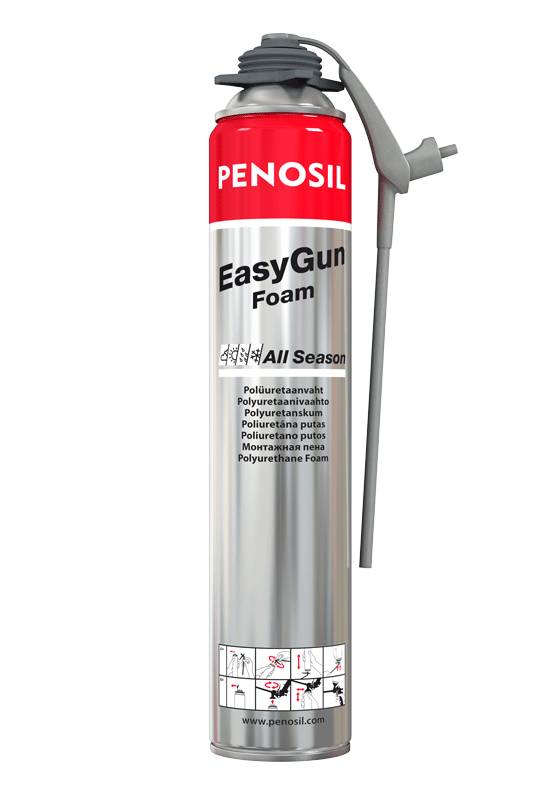 Penosil EasyGun Foam All Season Foam sealant with unique thin applicator