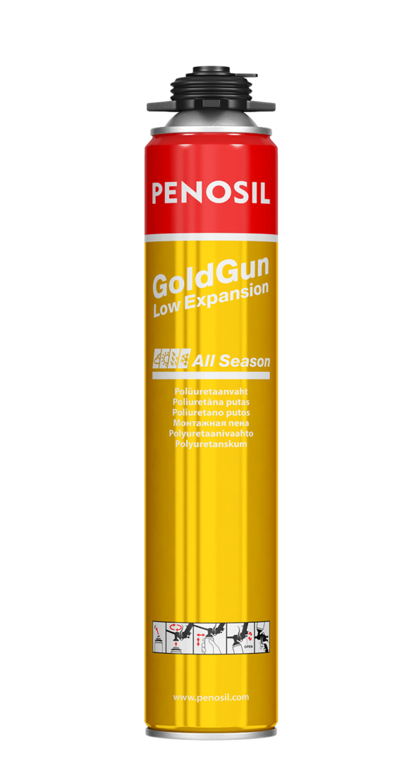 Penosil GoldGun Low Expansion All Season strong polyurethane foam