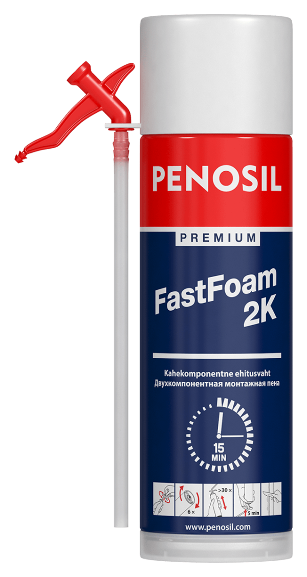 PENOSIL Premium Fast Foam 2K a two-component straw foam.