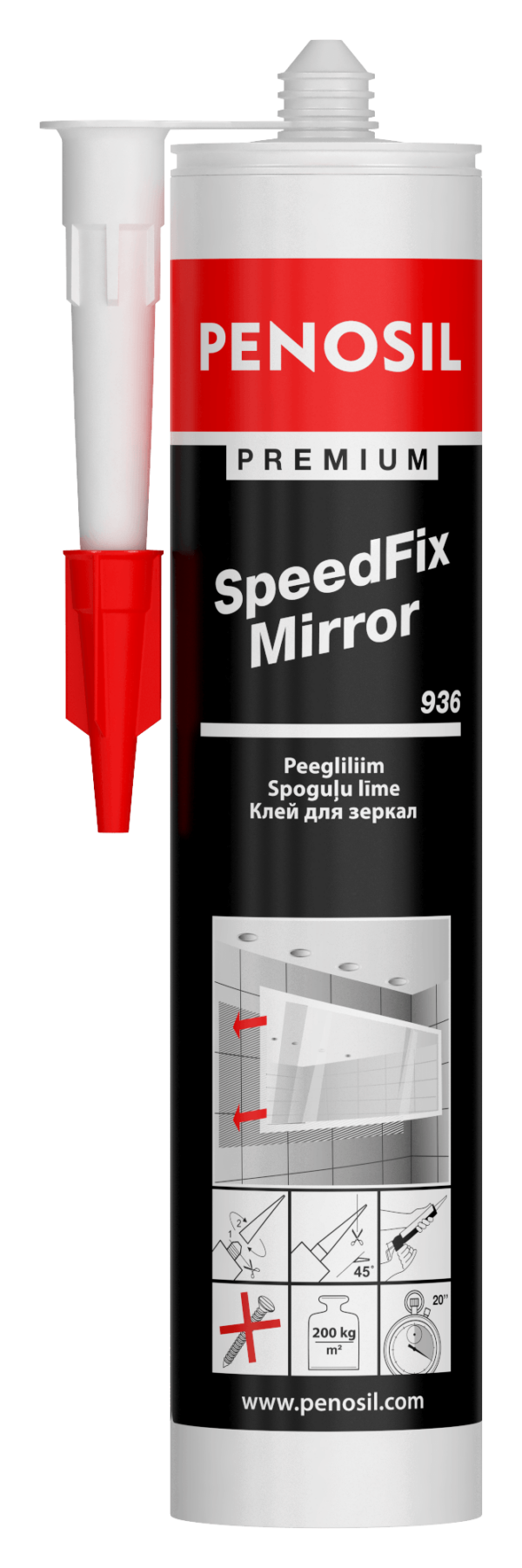 PENOSIL Premium SpeedFix Mirror 936 adhesive