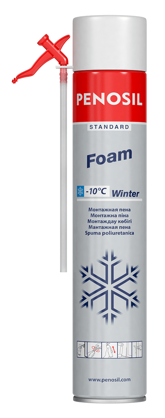 PENOSIL Standard Foam Winter with straw applicator for cold condition works.